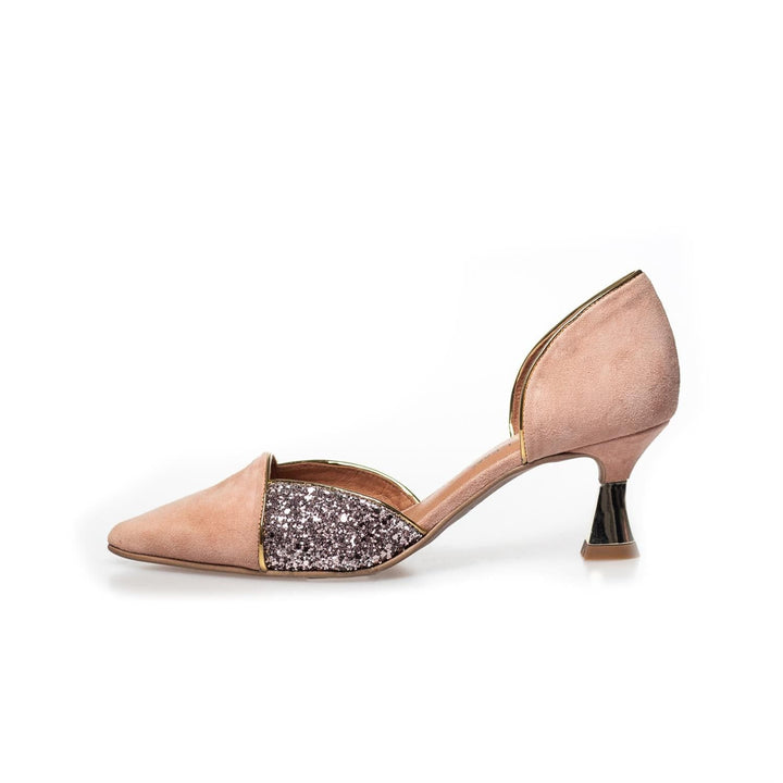 Copenhagen Shoes SKO Paris Glitter Heels Nude