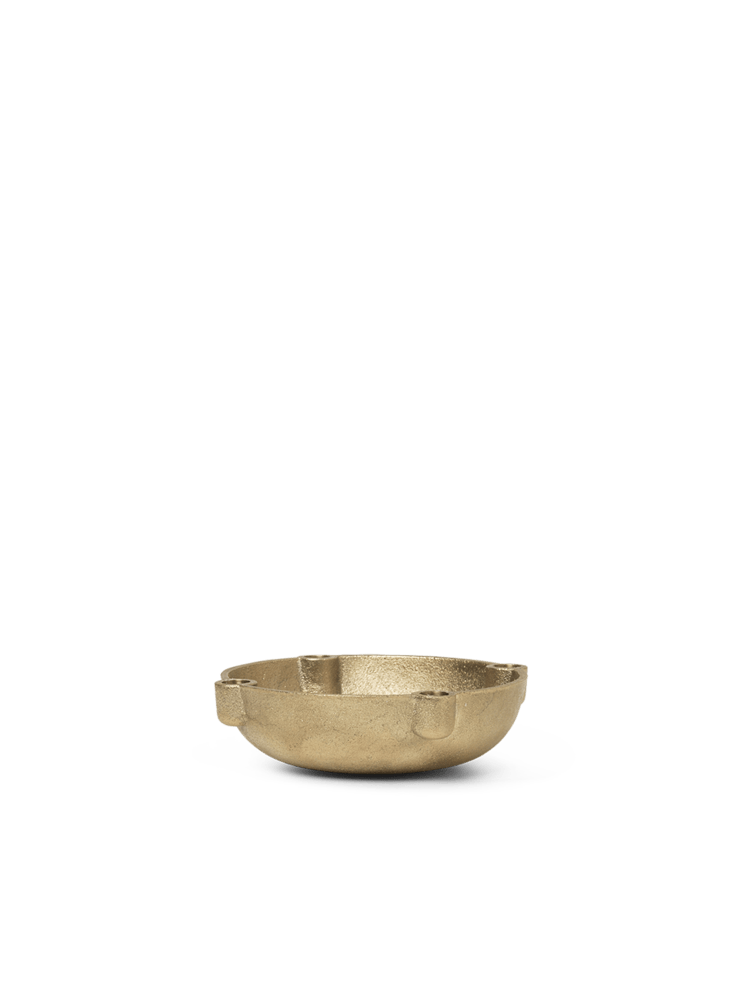 Ferm Living INTERIØR Bowl Candle Holder Brass Small