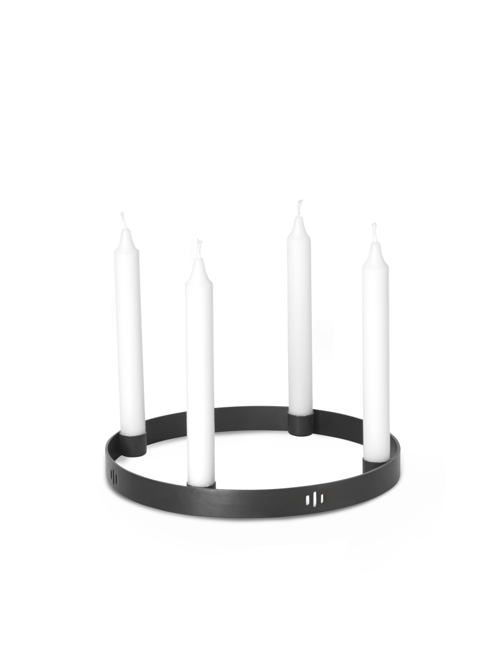 Ferm Living INTERIØR Candle Holder Circle BlackBrass Small