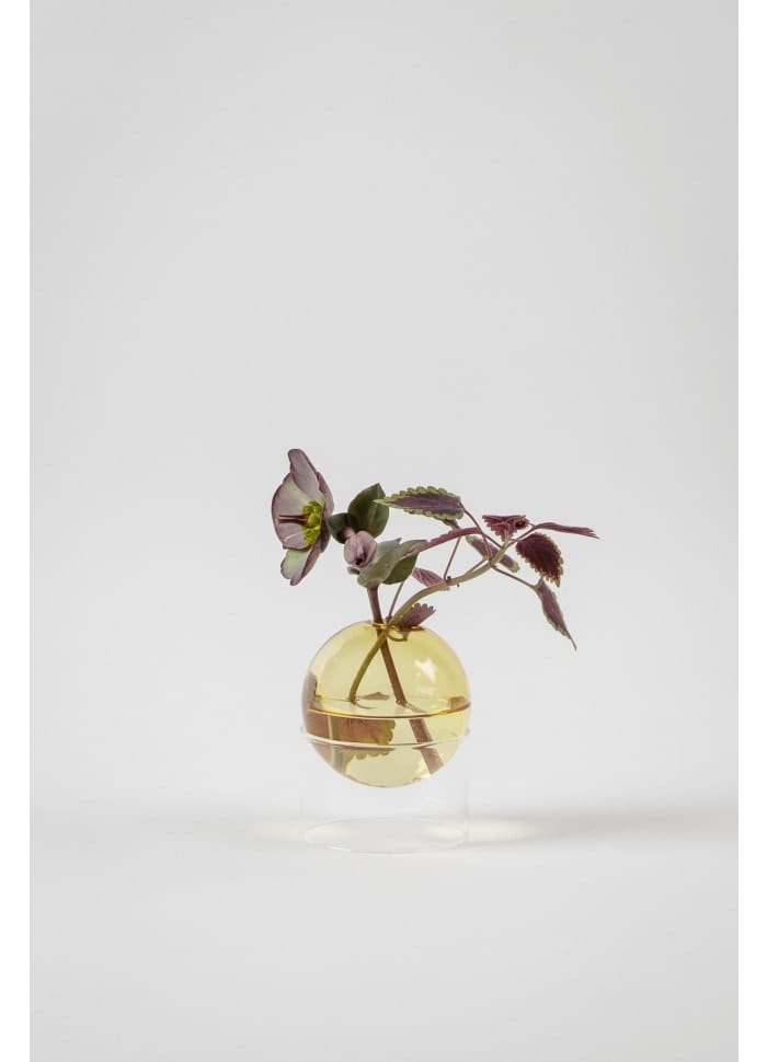 STUDIO ABOUT INTERIØR Standing Flower Bubble Low, Yellow