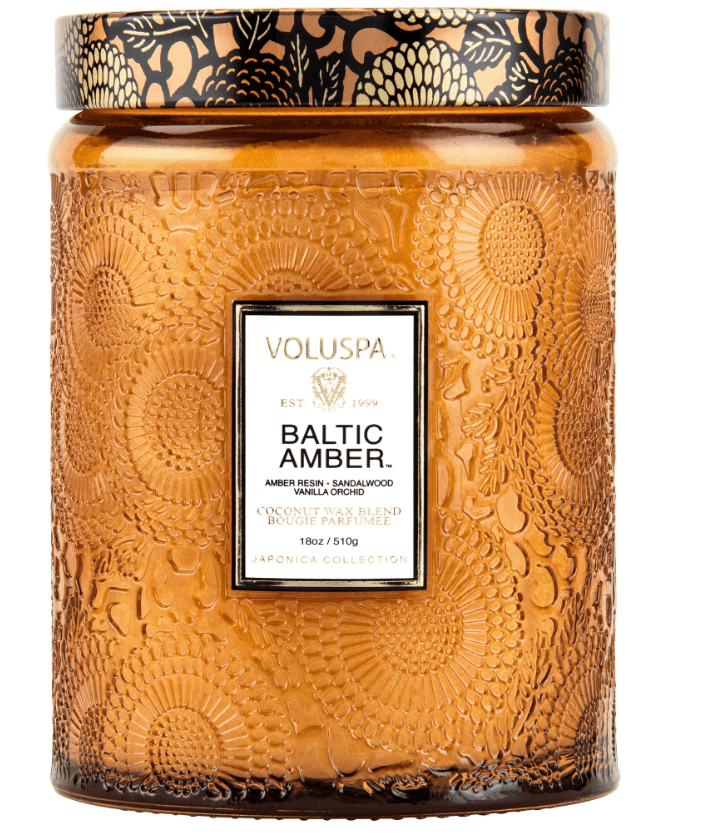 Voluspa INTERIØR Large Jar Candle 100t Baltic Amber