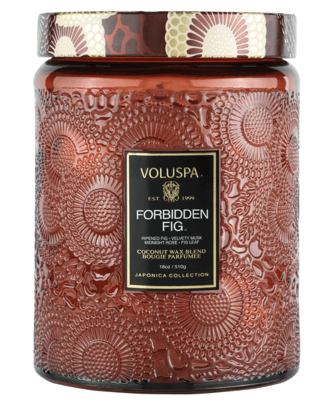 Voluspa INTERIØR Large Jar Candle 100tim Forbidden Fig