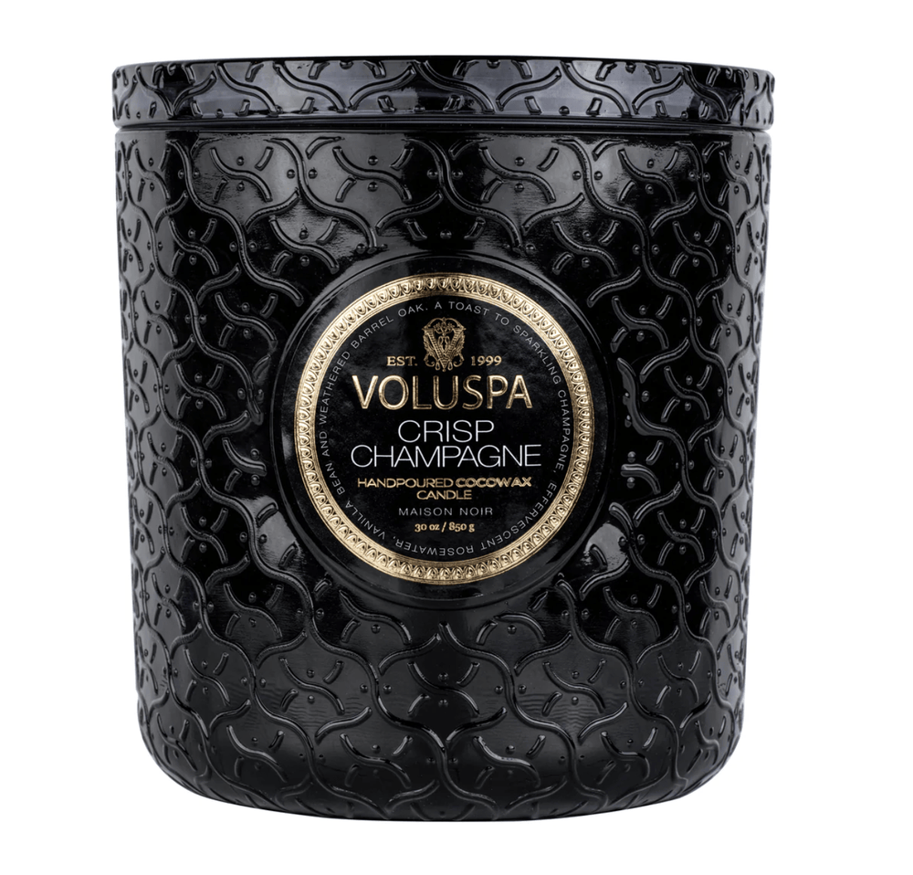 Voluspa INTERIØR Luxe Jar Candle 80tim 910g - Crisp Champagne